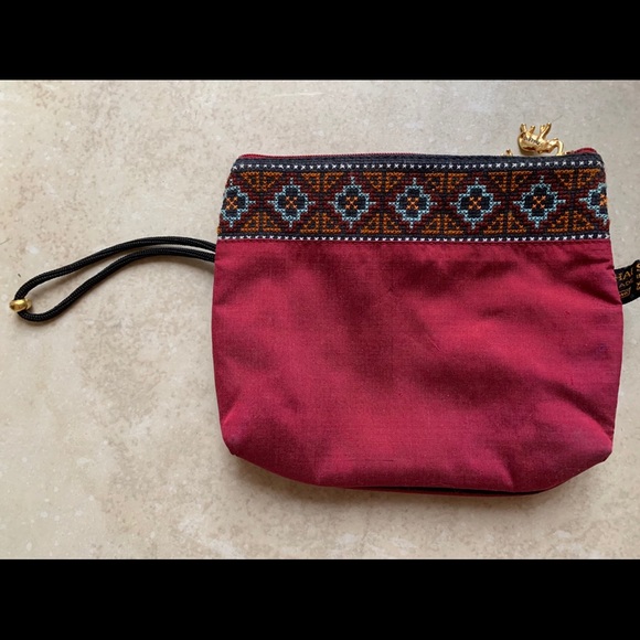 Red Coin & Card Purse from Thailand - Picture 1 of 1